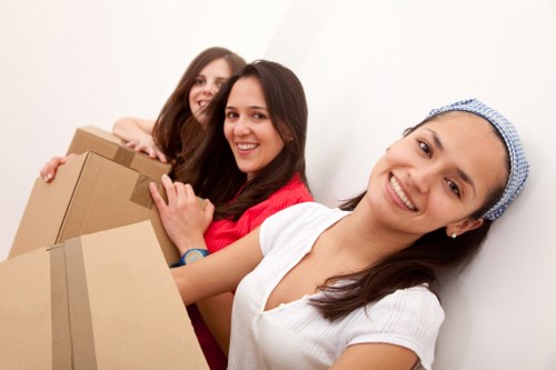 Heavy-duty furniture being handled safely