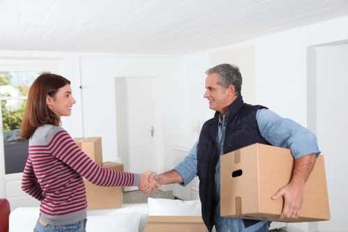 Secure storage facility for moving trucks