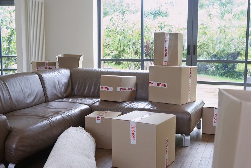 Customer preparing furniture for pick-up